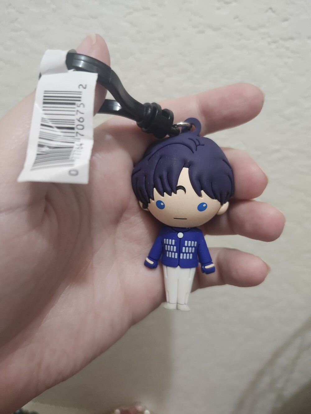 Blue Character Keychain Headphone Accessory